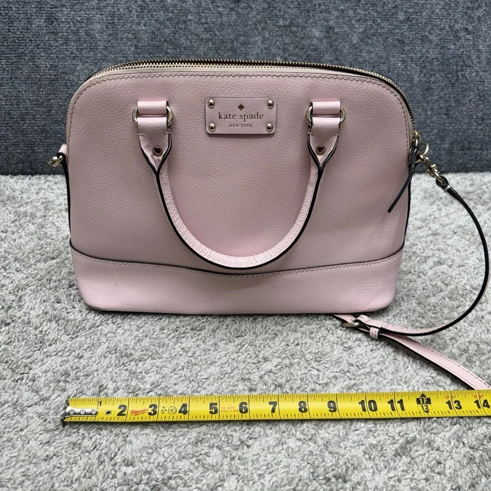 Kate Spade New York pink Satchel handbag purse detachable crossbody w/ wear‎